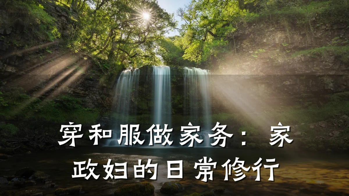 穿和服做家务:家政妇的日常修行