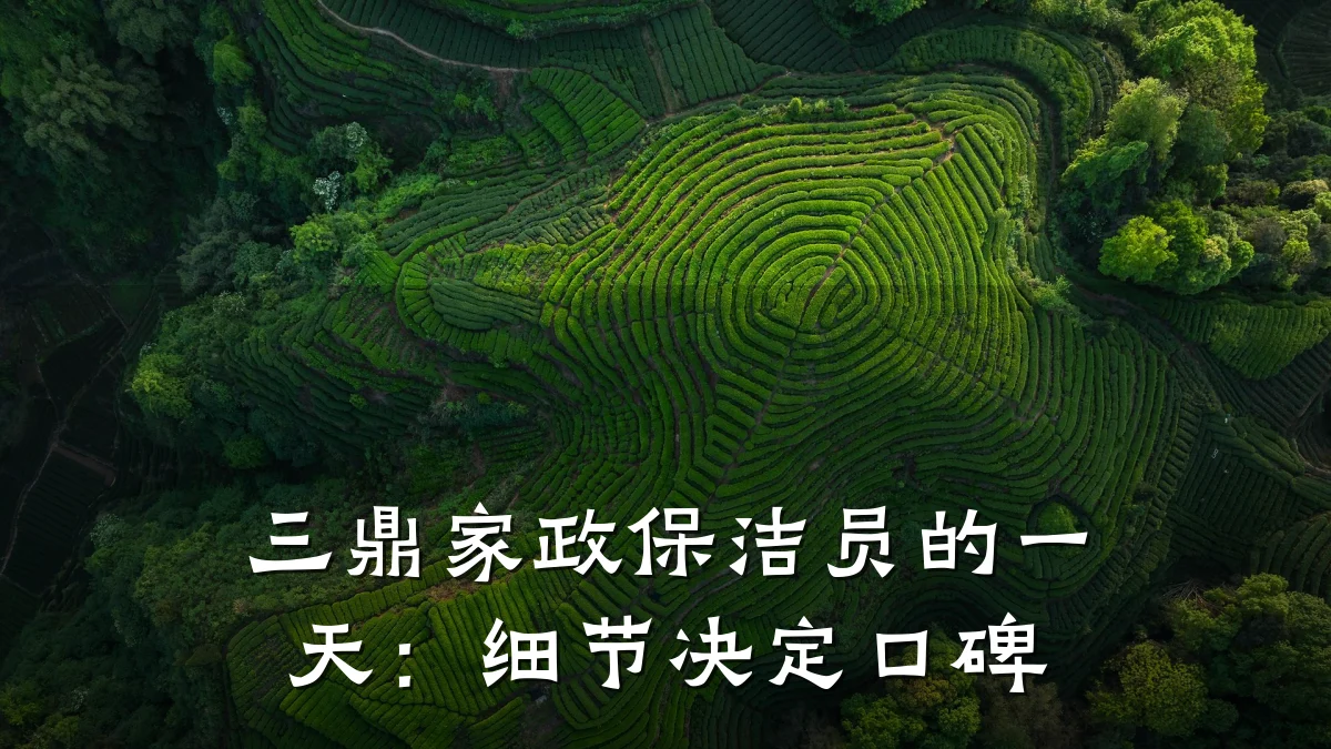 三鼎家政保洁员的一天:细节决定口碑