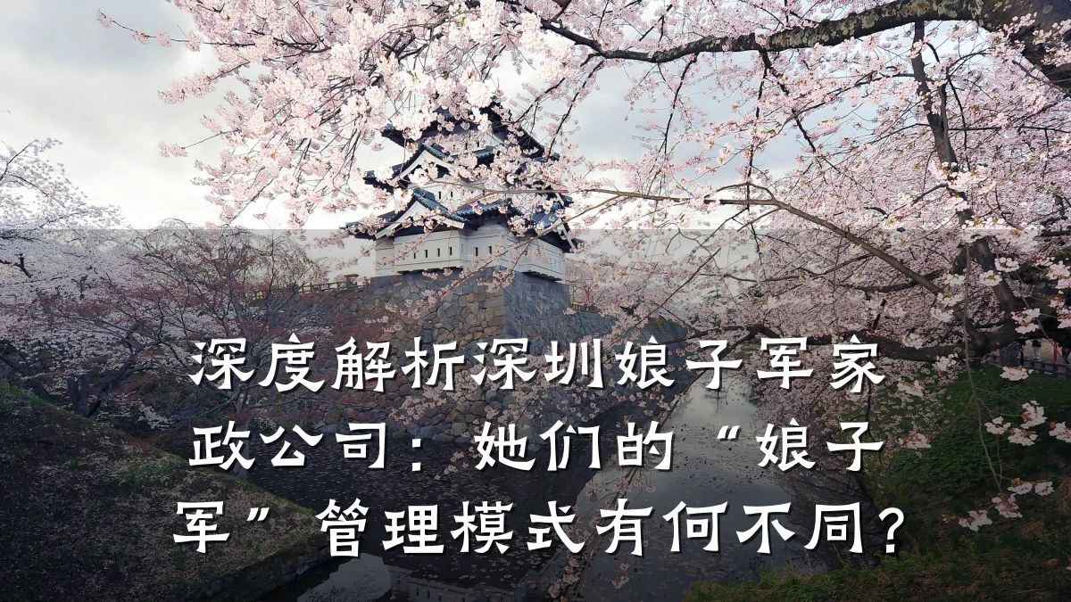 深度解析深圳娘子军家政公司：她们的“娘子军”管理模式有何不同？