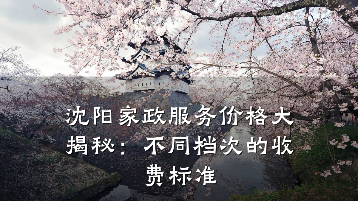 沈阳家政服务价格大揭秘：不同档次的收费标准