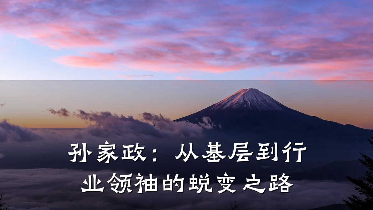 孙家政:从基层到行业领袖的蜕变之路