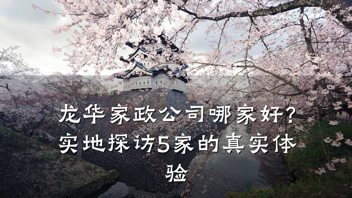 龙华家政公司哪家好？实地探访5家的真实体验