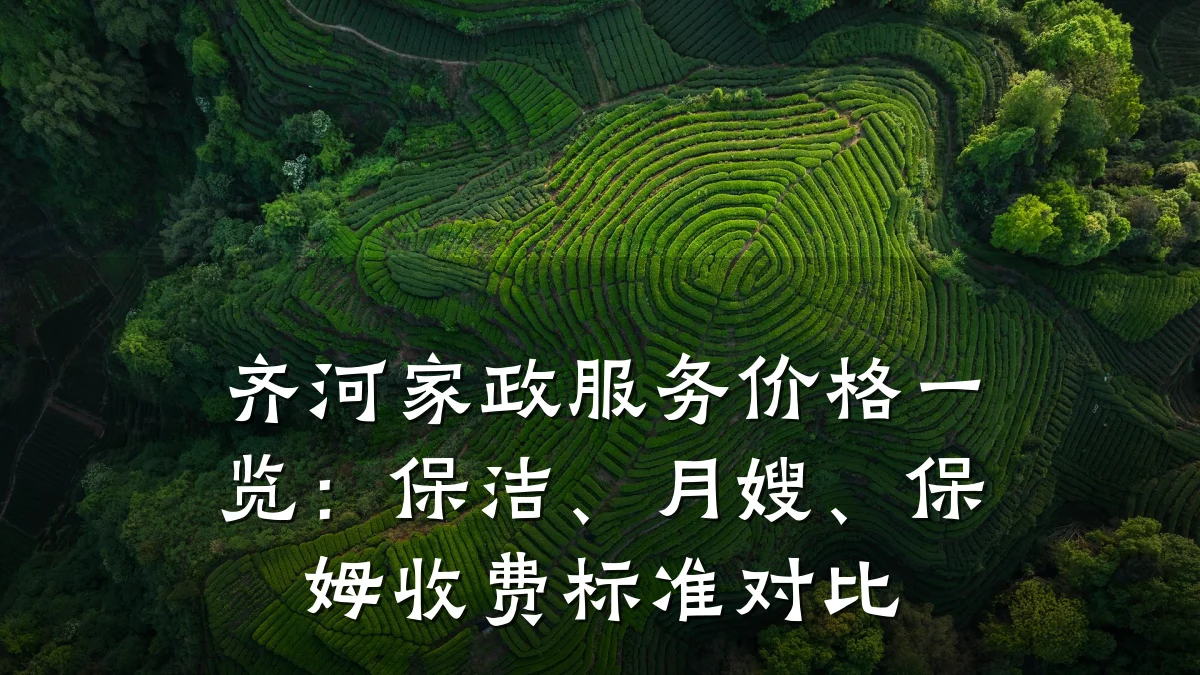 齐河家政服务价格一览：保洁、月嫂、保姆收费标准对比