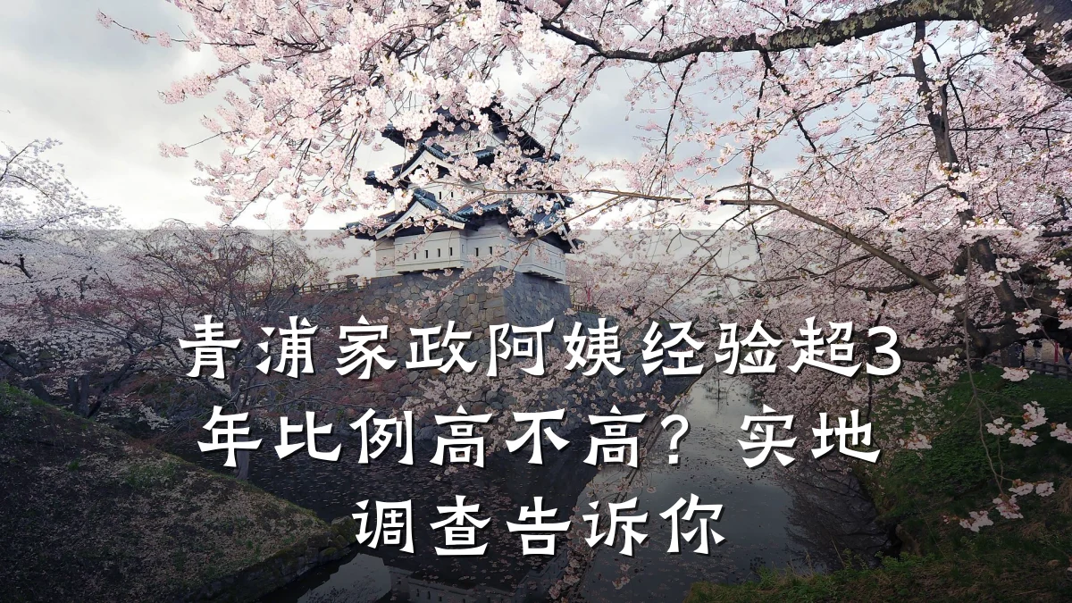 青浦家政阿姨经验超3年比例高不高？实地调查告诉你