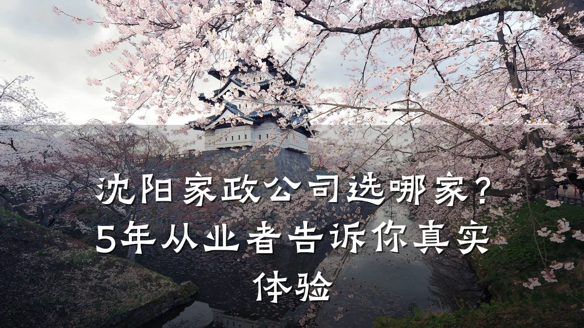 沈阳家政公司选哪家？5年从业者告诉你真实体验