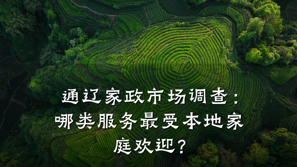 通辽家政市场调查：哪类服务最受本地家庭欢迎？