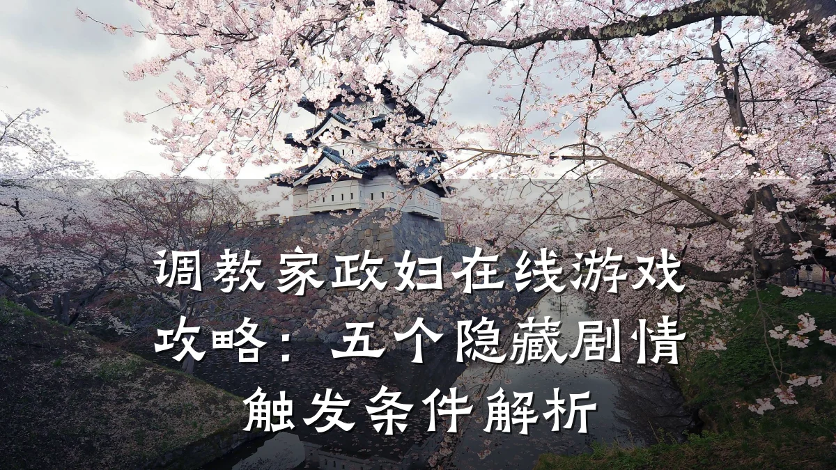 调教家政妇在线游戏攻略：五个隐藏剧情触发条件解析