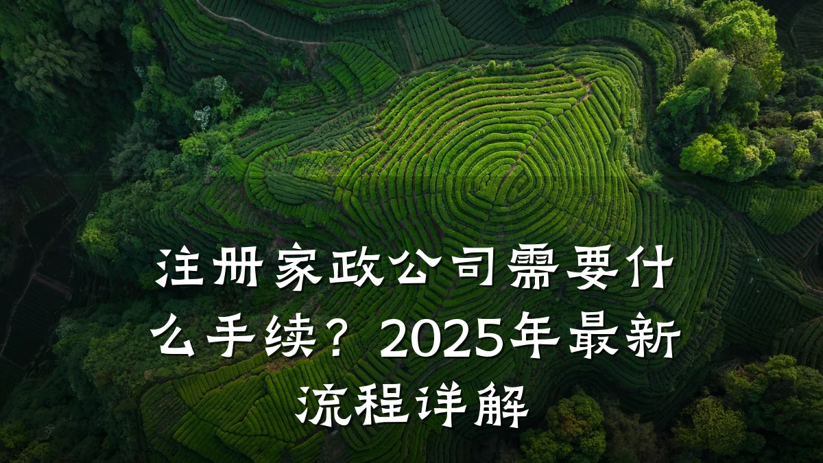 注册家政公司需要什么手续？2025年最新流程详解