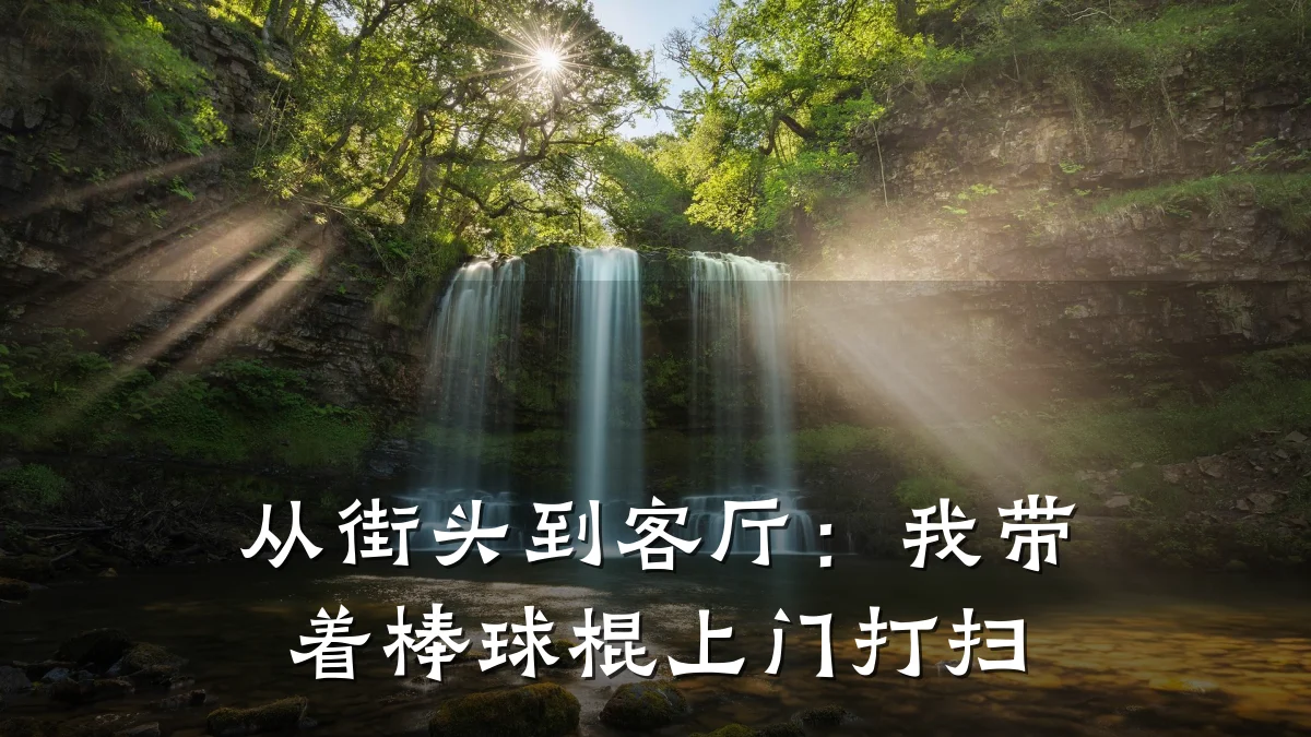 从街头到客厅:我带着棒球棍上门打扫