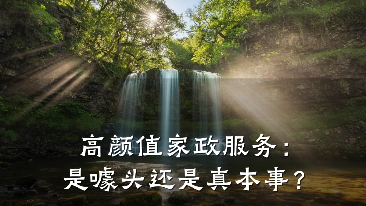 高颜值家政服务：是噱头还是真本事？