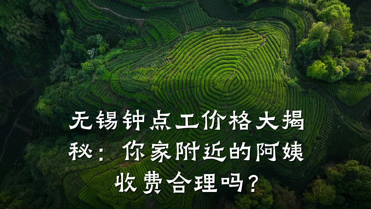 无锡钟点工价格大揭秘：你家附近的阿姨收费合理吗？