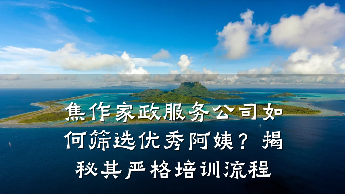 焦作家政服务公司如何筛选优秀阿姨?揭秘其严格培训流程
