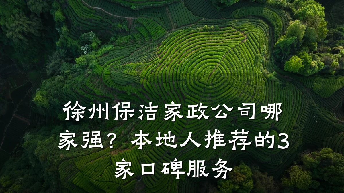 徐州保洁家政公司哪家强？本地人推荐的3家口碑服务