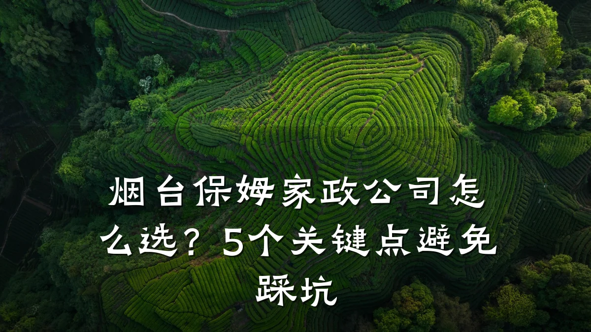 烟台保姆家政公司怎么选？5个关键点避免踩坑