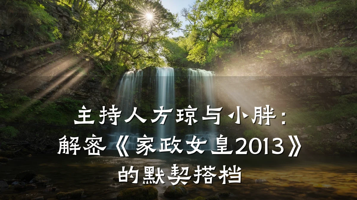 主持人方琼与小胖：解密《家政女皇2013》的默契搭档