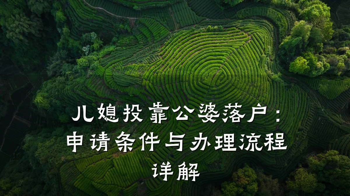 儿媳投靠公婆落户：申请条件与办理流程详解