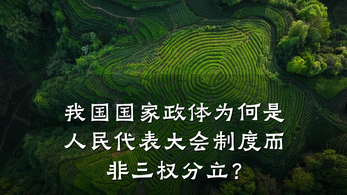 我国国家政体为何是人民代表大会制度而非三权分立？