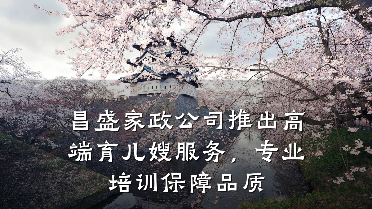 昌盛家政公司推出高端育儿嫂服务，专业培训保障品质