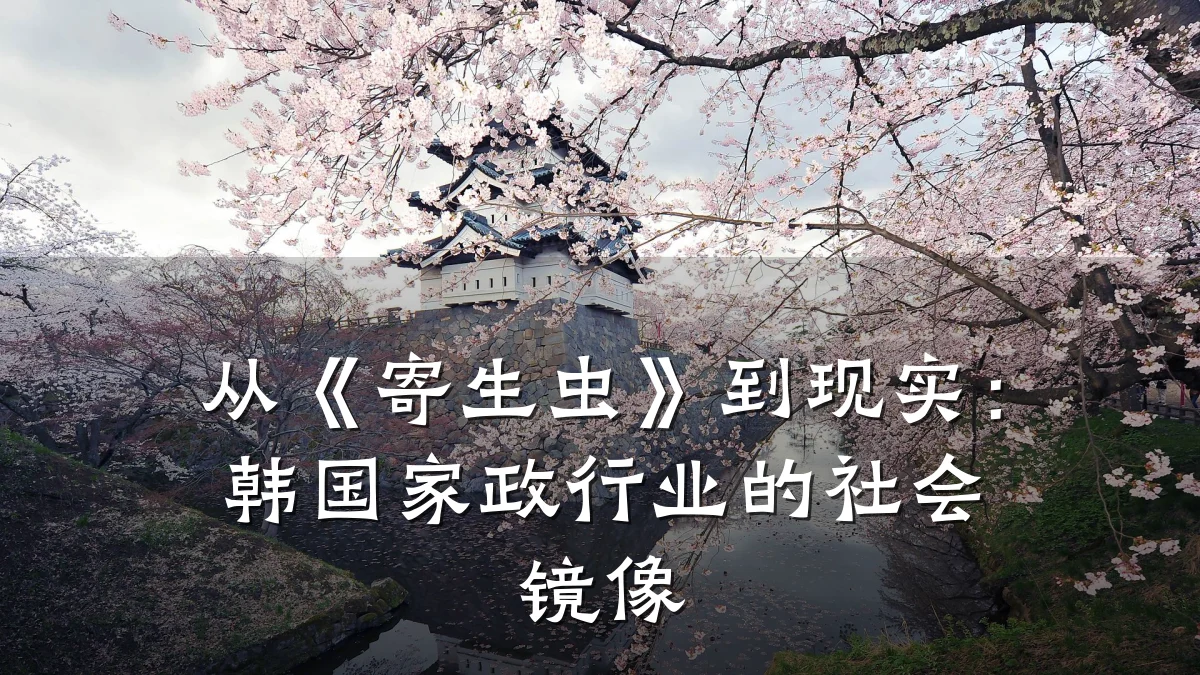 从《寄生虫》到现实：韩国家政行业的社会镜像
