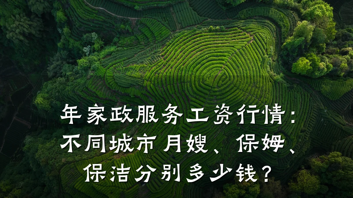 年家政服务工资行情：不同城市月嫂、保姆、保洁分别多少钱？