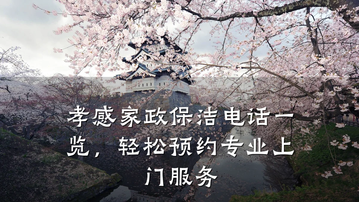 孝感家政保洁电话一览，轻松预约专业上门服务
